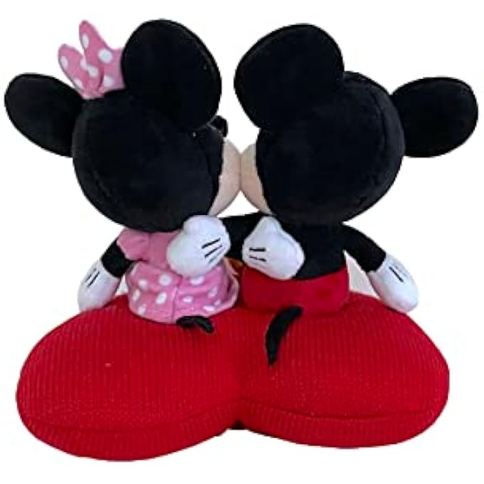 PLUSH MICKEY & MINNIE HEART CUSHION - Image 4